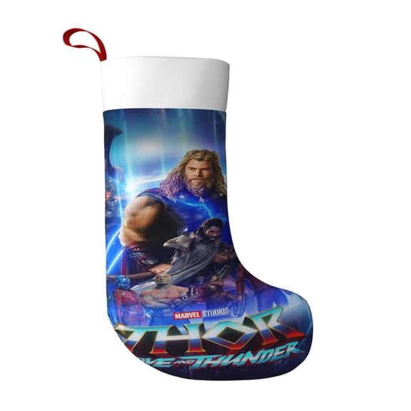 thor love and thunder Ultra soft velvet Christmas socks, Large Super Soft Christmas Stockings For Christmas Xmas Tree Holiday Fireplace Family Decor Gifts