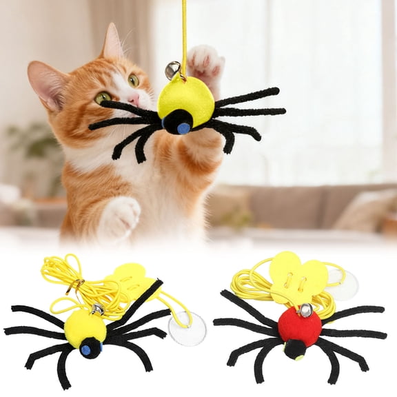 thosestan Cat Toy, Door Frame Hanging Game, Elastic Spider String Interactive Play, Sturdy and Safe Design for Active Pets, Fun Entertainment for Kittens Puppies and Small to Large Breed Cats