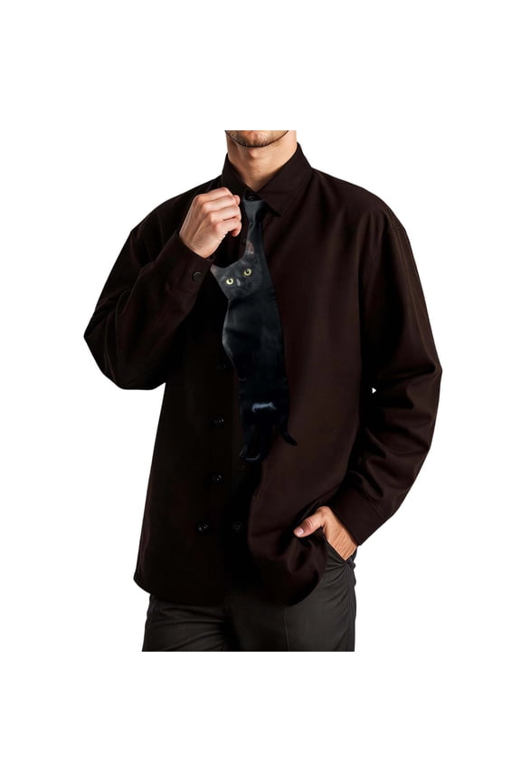 Men's Tie, 3D Fish Design Necktie Novelty Animal Pattern, Satin Fabric, Men's Fashion Tie for Wedding And Party