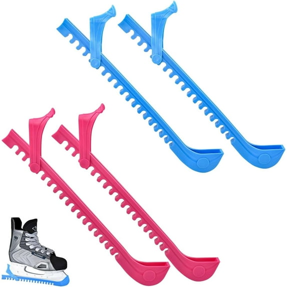 thovorrnl 4pcs 2 Pairs Ice Skate Guards with Adjustable Buckle, Easy to Put on/off, for Adult Youth