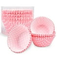 thumbnail image 1 of thovorrnl Cupcake Liners Standard Baking Cups, 1.7in Dia Bottom x 1.2in H, 100 Count Polka Dots Pink, 1 of 7