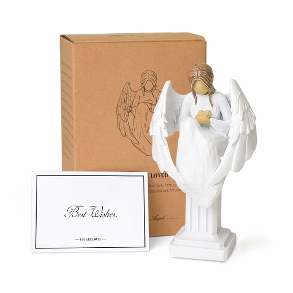 thovorrnl Healing Angel Figurines, Angel Statue for Sympathy Gift, Prayer Angel Gifts for Women