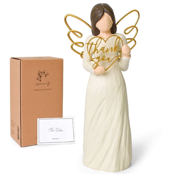 Thank You Gift for Women Teacher, Thank You Angel Figurine Gifts for Mom, Retiree, Coworker, Thanksgiving Christmas Home Decor