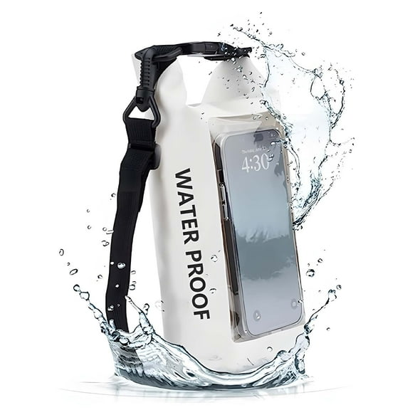 thovorrnl Waterproof Bag 2L Dry Bag with Built-In Phone Pouch, Roll Top Waterproof Phone Bag for Kayaking, Boating, Rafting, Beach