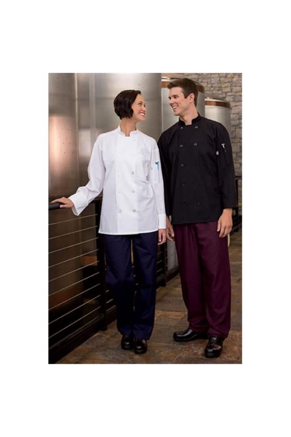 threads unisex classic poplin coat ls mesh 5.25, black, x-small