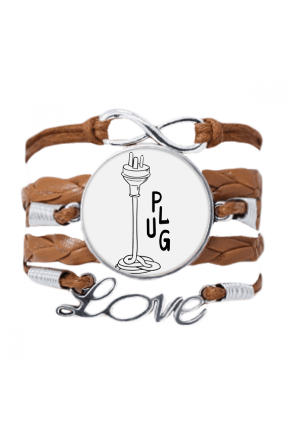 three hole plug line hand-drawing bracelet love chain ornament wristband