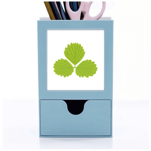 three mint cartoon Desk Supplies Organizer Pen Holder Card