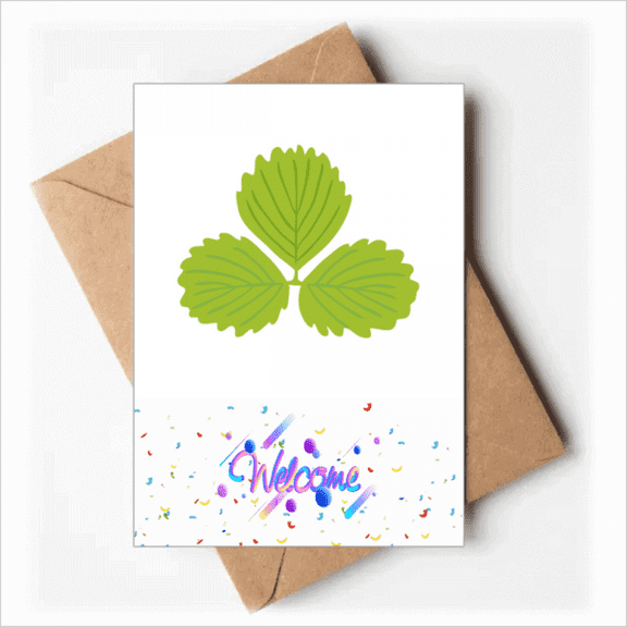 three mint cartoon Welcome Back Greeting Cards Envelopes Blank