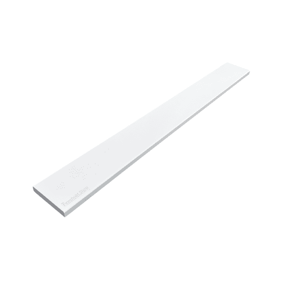 Threshold.shop Super White Engineered Marble 30 in x 5 in Multi-Use Threshold, Backsplash & Windowsil