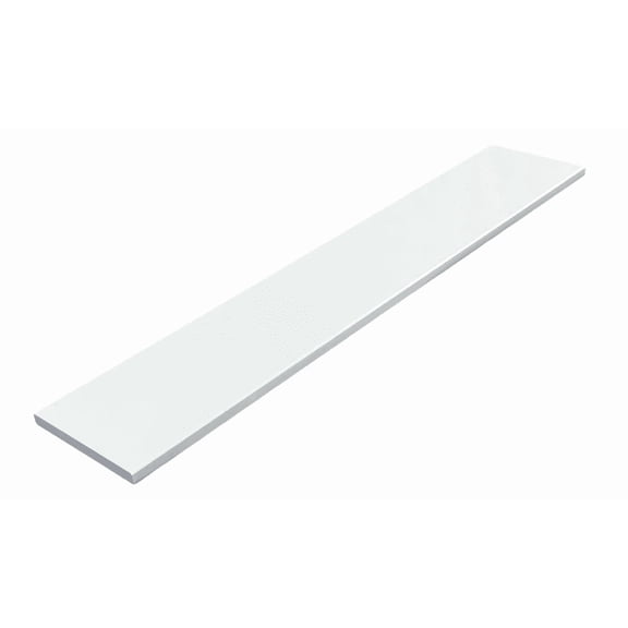 threshold.shop Super White Engineered Marble 48 in x 5 in Tile Transition Strip, Windowsill & Vanity Backsplash