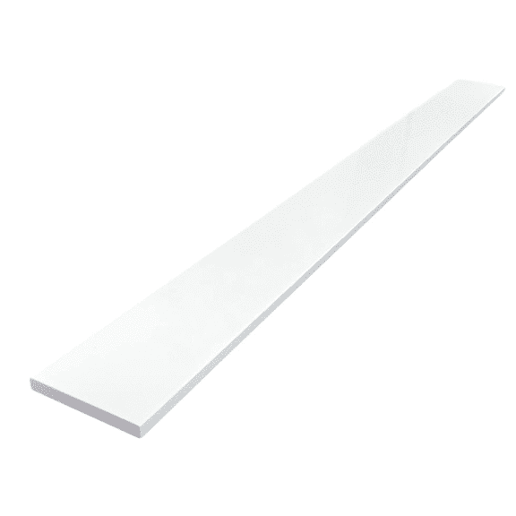 threshold.shop Super White Engineered Marble 60 in x 5 in Multi-Use Threshold, Backsplash & Windowsill