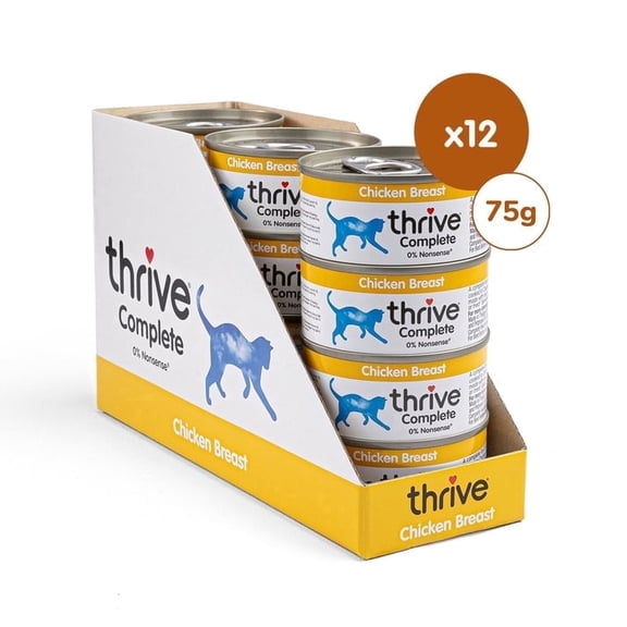 thrive Complete Cat Food 100% Chicken 12 cans