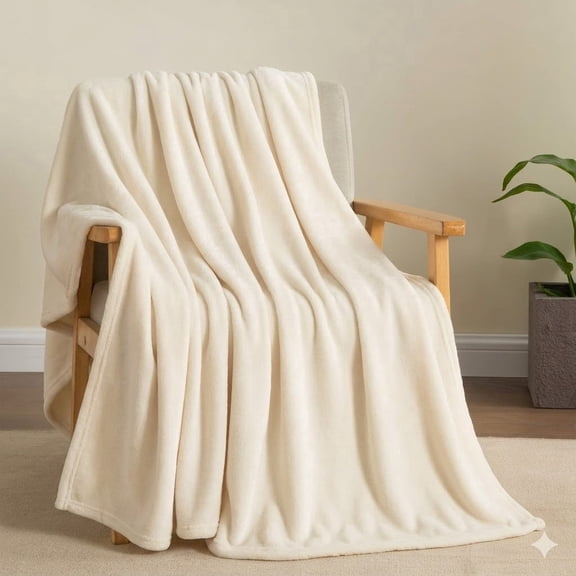 Cshidworld Lightweight Summer Throw Blanket, Soft Reversible Air Conditioning Blanket for Couch, Breathable Thin Blanket for Bedroom Sofa Office Travel Camping and Home Decor, Beige