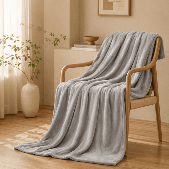 Cshidworld Lightweight Summer Throw Blanket, Soft Reversible Air Conditioning Blanket for Couch, Breathable Thin Blanket for Bedroom Sofa Office Travel Camping and Home Decor