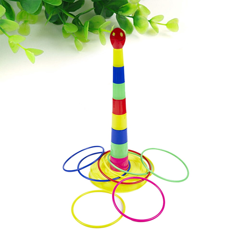 throwing rings for kids 1 Set Children Ring Toss Game Colorful Fun