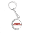 thumbnail image 1 of tiananmen chairman mao red chinese rotatable keyholder disc accessories chain clip, 1 of 3
