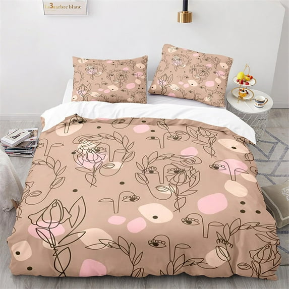 tic Rose Floral Duvet Cover Microfiber Quilt Cover for Adults Teens Wedding Valentine's Day Bedroom