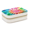 thumbnail image 1 of tie dye Velvet Portable Earring Holder with Removable Compartment: Display Case, Jewelry Box, Decorative Box - Gift!, 1 of 7