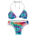 thumbnail image 1 of tie dye111 Detachable Sponge Adjustable Strap Bikini Set Two-Pack - Versatile Swim Suit for All Scenes, 1 of 6
