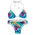 thumbnail image 1 of tie dye123 Detachable Sponge Adjustable Strap Bikini Set Two-Pack - Ideal for Beach & Pool Parties, 1 of 6