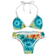 thumbnail image 1 of tie dye140 Women's Detachable Sponge Adjustable Strap Bikini Set 2-Pack for Beach and Pool Parties, 1 of 6