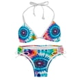 thumbnail image 1 of tie dye45 Detachable Sponge Adjustable Strap Bikini Set Two-Pack - Ideal for Beach & Pool Parties, 1 of 6