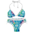 thumbnail image 1 of tie dye50 Detachable Sponge Adjustable Strap Bikini Set Two-Pack - Ideal for Beach & Pool Parties, 1 of 6