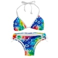 thumbnail image 1 of tie dye96 Bikini Set with Detachable Sponge & Adjustable Strap, Two-Pack, Ideal for Beach & Pool, Swimsuit Swimsuits Bikini, 1 of 6