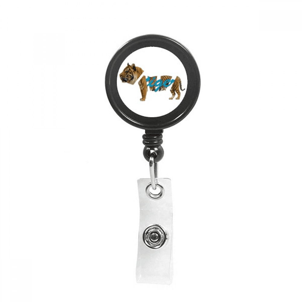 tiger body zoong restructu Retractable Keychain Badge Holder ID Badge