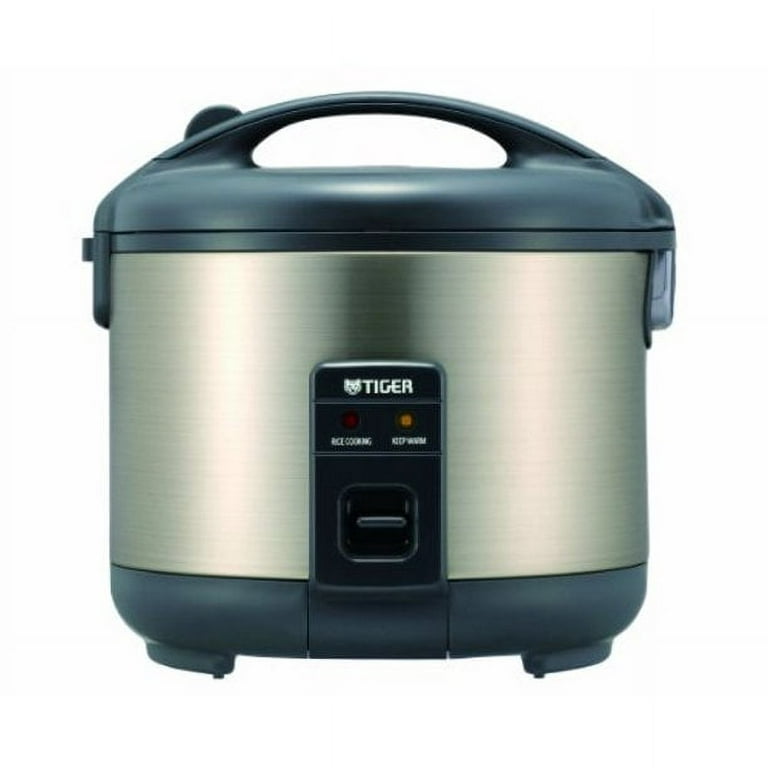 Tiger JNP-S18U 10-Cup Rice Cooker and Warmer, Stainless Steel Gray