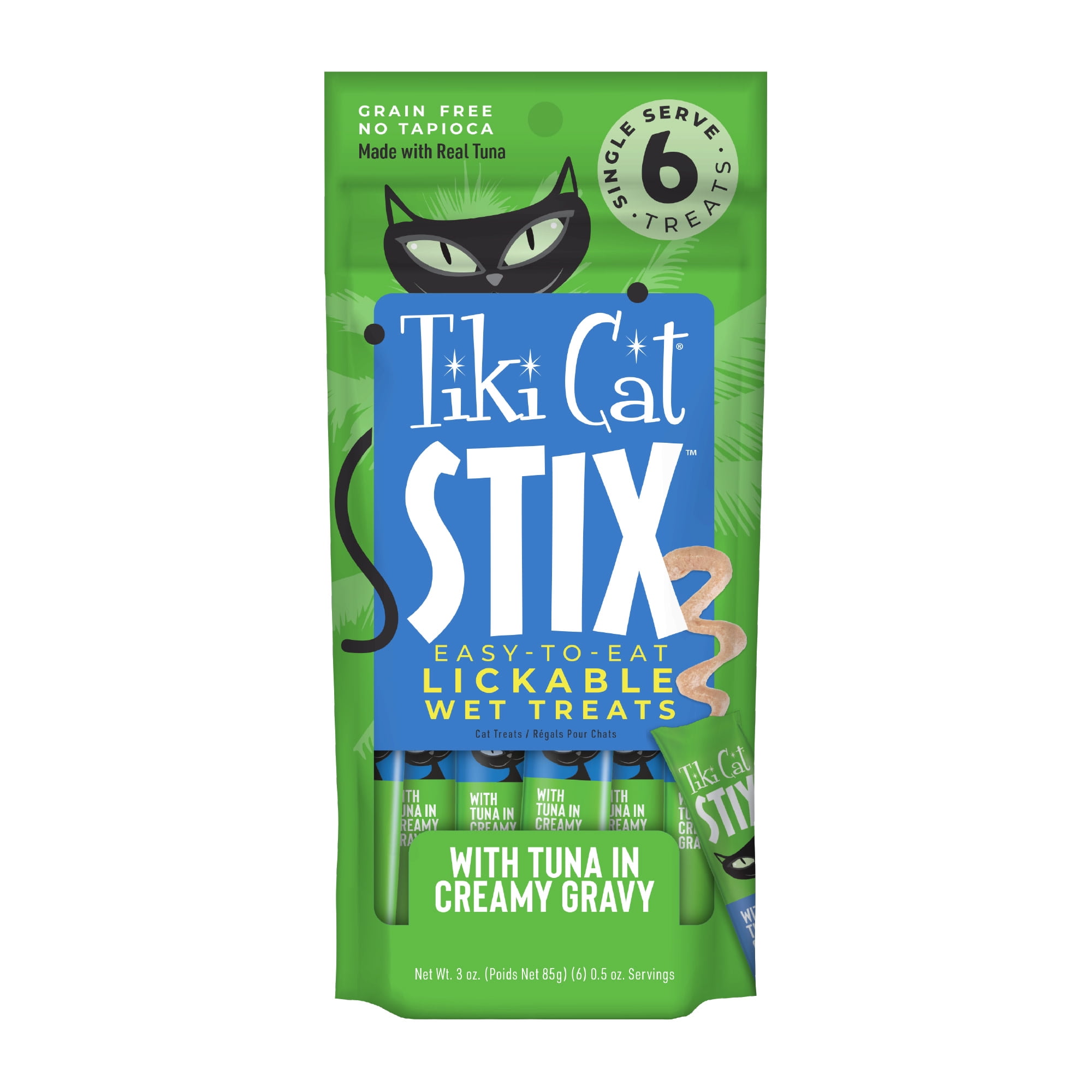 Tiki Pets Stix Topper Tuna for Animal Type, 3 oz. Pouch