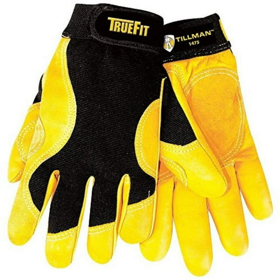 tillman large black and gold truefit full finger t