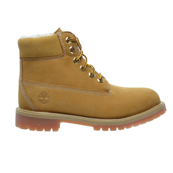 Big Kid's Timberland 6 In Shearling Wheat Boot (TB0A13J5) - 4