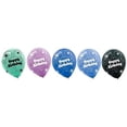 thumbnail image 1 of time to party printed latex balloons, birthday, 1 of 3