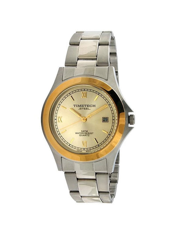 steel 3601m men's two-tone bracelet watch