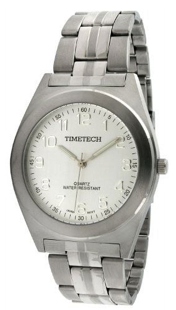 Timetech timetech steel 3609m men's steel silver dial bracelet watch - Walmart ...