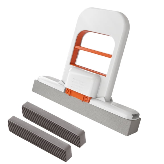 tiny Absorbent Squeegee Mop, Foldable Multi-Surface maintenance Safe for reflectors Desks Cars