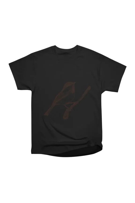 tiny bird on twig T-Shirt Tee Gift For Him Merch For Her Apparel For Friend