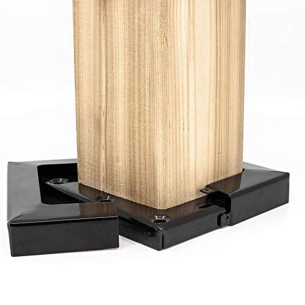Black Powder Coated Steel 3.5" x 3.5" Post Skirt