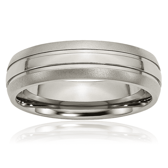 titanium 6mm wedding band ring