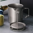 thumbnail image 1 of titanium coffee pot 750ml French Press Pot Camping Coffee Pot for Outdoor Activities, 1 of 7