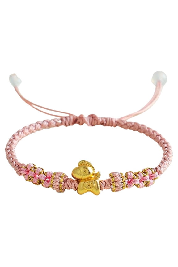tkerinse 2026 Chinese New Year Horse Bracelet, Chinese Feng Shui Lucky Amulet Braided Wristband, Lucky Spring Festival Animal Rope Braided Jewelry Gifts for Men Women
