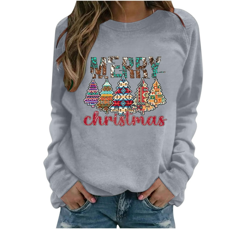 Ladies hot sale xmas tops