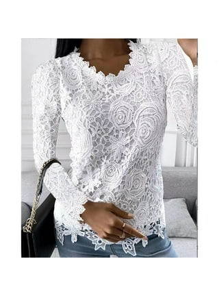 Guess white lace top sales