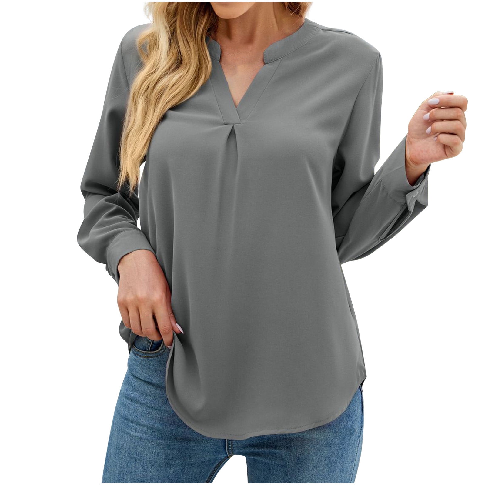 tklpehg Long Sleeve Shirts for Women Ladies Tops Long Sleeve