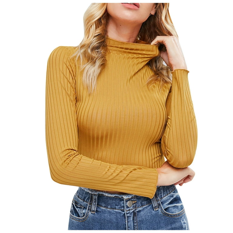 High Collar Solid Color Long Sleeve Sweatshirt High Collar Solid Color Long Sleeve Sweatshirt