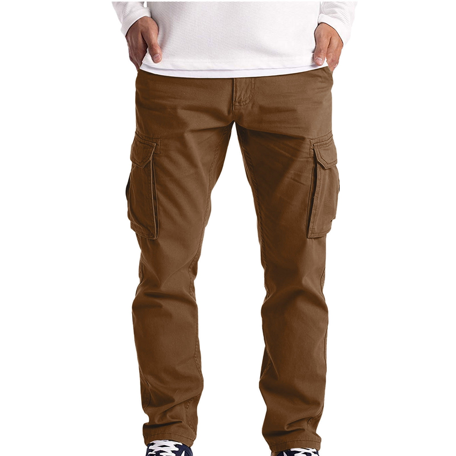 Buy Off Duty India Neutral Nude Men Baggy Fit Cargo - Nude online