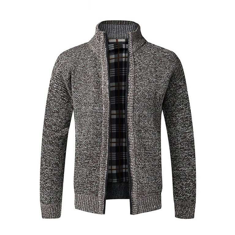 Thicken Double Pocket Long Sleeve Cardigan Thicken Double Pocket Long Sleeve Cardigan