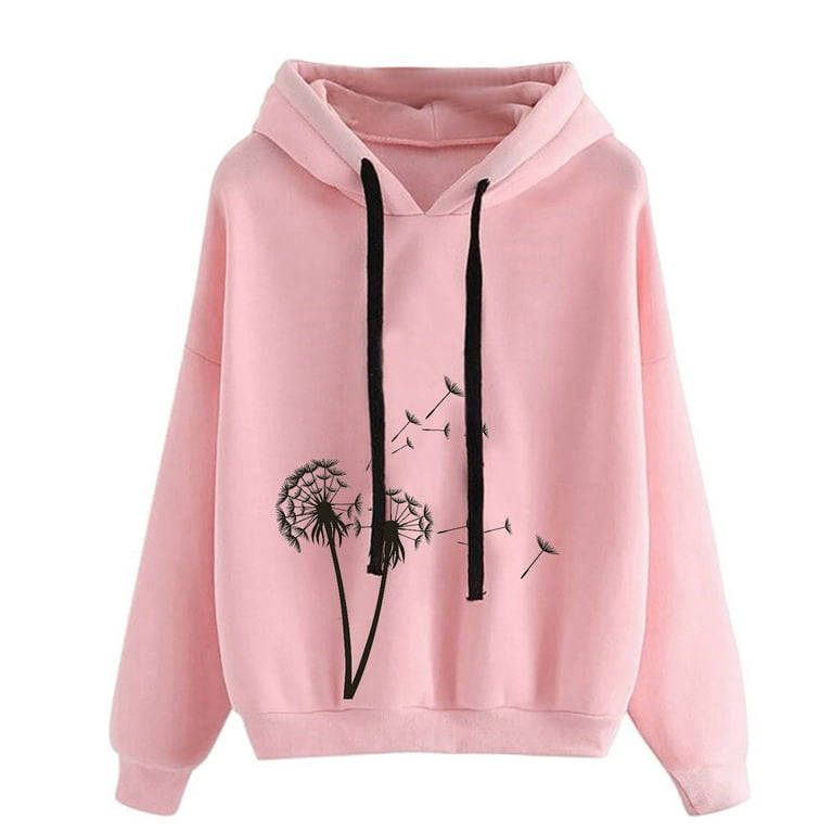 tklpehg Women's Fashion Hoodies & Sweatshirts Graphic Hoodie D and