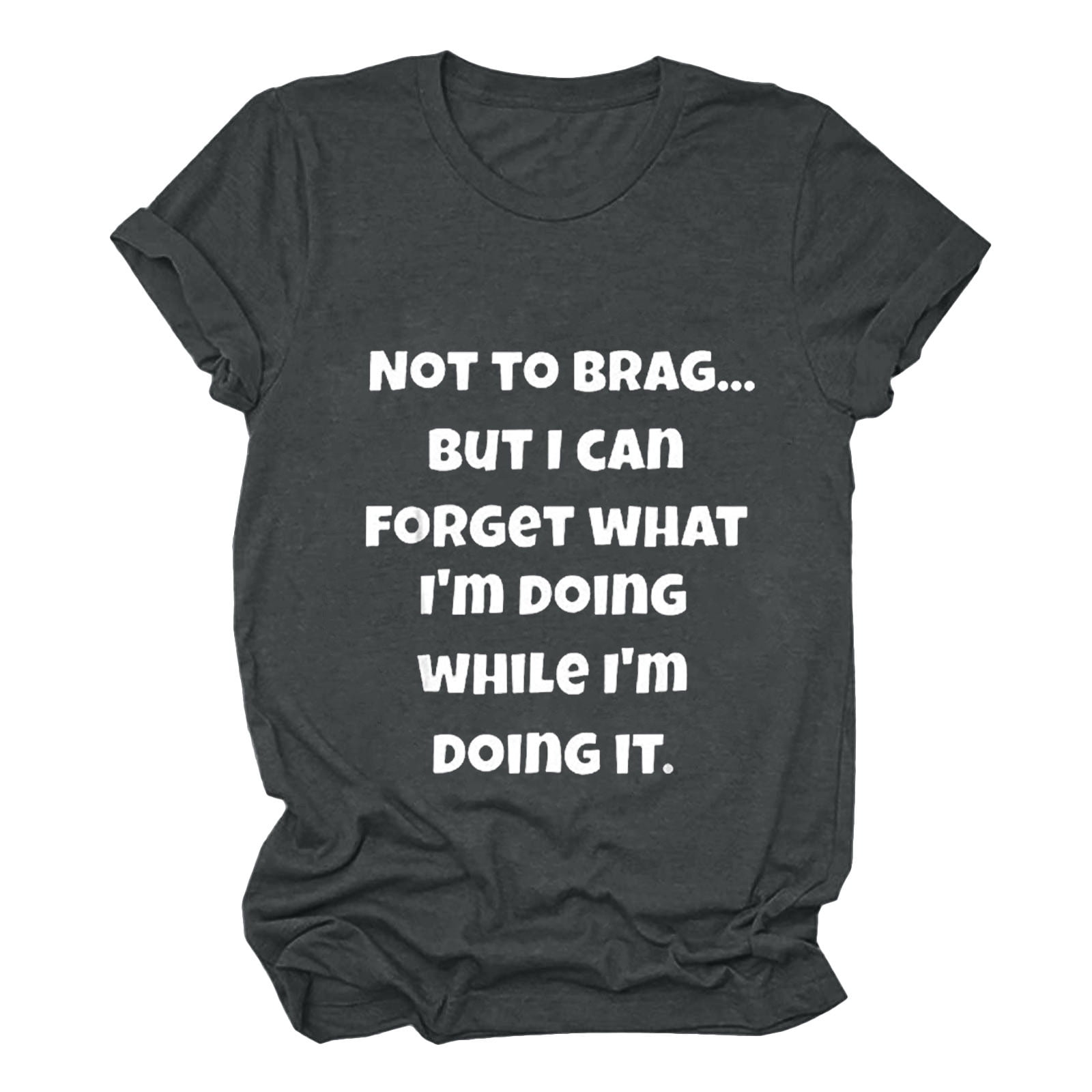 tklpehg Womens T Shirts Short Sleeve Loose Comfy Tunic Lightweight Crewneck Tops Trendy Leisure Summer Funny Letter Print Graphic Tee Shirt Purple L